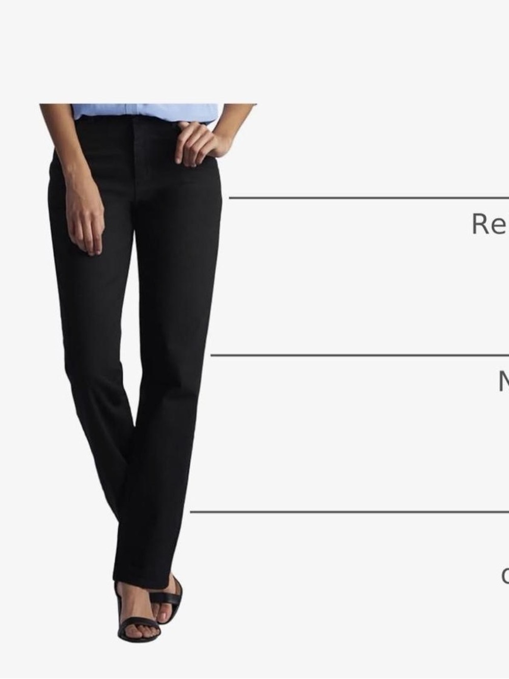 Lee Women Size 8 Petite Relaxed Straight Leg Denim Jeans Black 100% Cotton